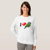 T-shirt J'aime Conures Sombre-dirigé (Devant entier)