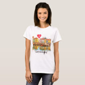 T-shirt J'aime Copenhague (Devant entier)