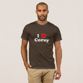 T-shirt J'aime Corey (Devant entier)