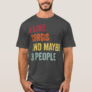 T-shirt J'Aime Corgis Peut-Être 3 Personnes