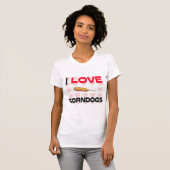 T-shirt J'aime Corndogs (Devant entier)