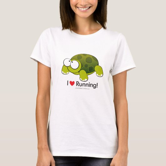 T-shirt J'Aime Courir - Tortue (Devant)