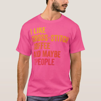 T-shirt J'Aime CrossAnd Coffee Peut-Être 3 Personnes