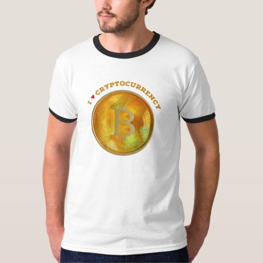 T-shirt J'aime Cryptomonnaie (Devant)