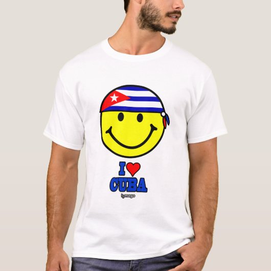T-SHIRT J'AIME CUBA (Devant)