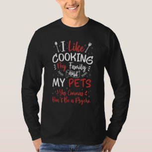 T-shirt J'aime Cuisine Ma famille et mes animaux Grammar E