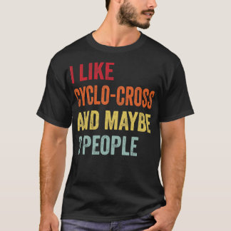 T-shirt J'Aime CycloCross Peut-Être 3 Personnes