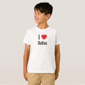 T-shirt J'aime Dallas (Devant entier)
