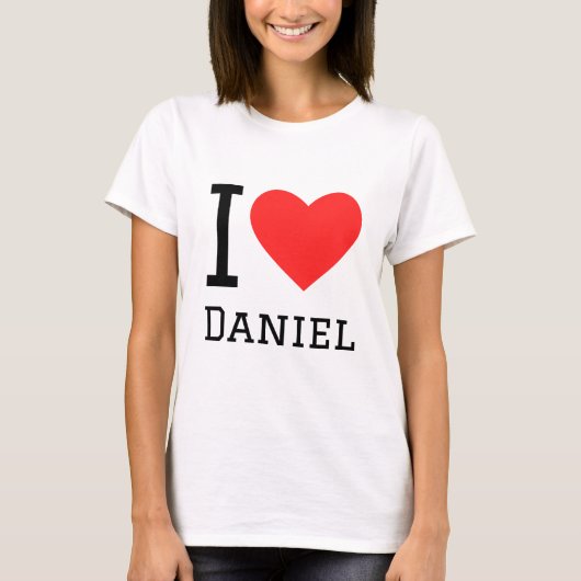 T-shirt J'aime daniel (Devant)