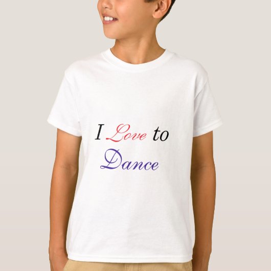 T-shirt J'aime danser (Devant)