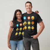 T-shirt J'aime danser la conception graphique d'émoticône (Unisexe)