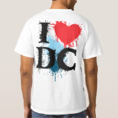 T-shirt J'aime DC - Peinture (Dos)