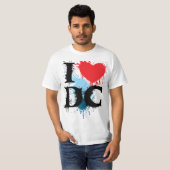 T-shirt J'aime DC - Peinture (Devant entier)