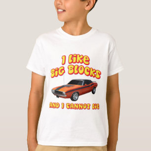 T-shirt J'aime de grands blocs et je ne peux pas me