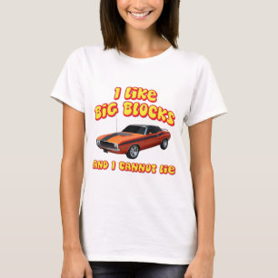 T-shirt J'aime de grands blocs et je ne peux pas me