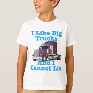 T-shirt J'aime de grands camions et je ne peux pas me