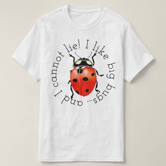 T-shirt J'aime de grands insectes (Design devant)