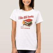 T-shirt J'aime de GRANDS livres (Devant)
