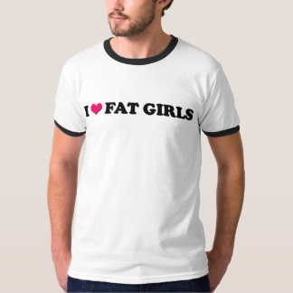 T-shirt J'aime de grosses filles - la pièce en t XL de