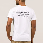 T-shirt j'aime de longues promenades ..... (Dos)