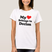 T-shirt J'aime Declan (Devant)