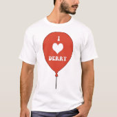 T-shirt J'AIME DERRY sur le vétérinaire rouge de Derry (Devant)