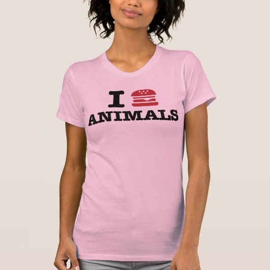 T-shirt j'aime des animaux (Devant)
