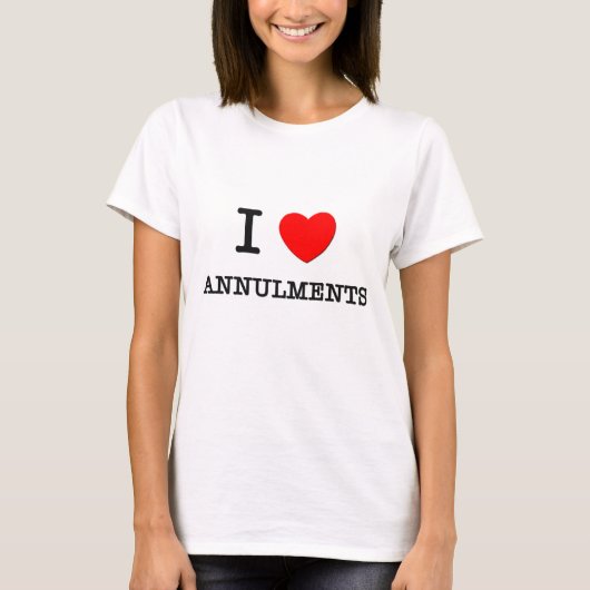 T-shirt J'aime des annulations (Devant)
