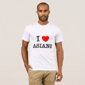 T-shirt J'aime des Asiatiques (Devant entier)