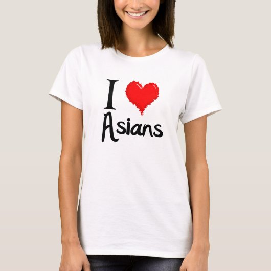 T-shirt J'aime des Asiatiques (Devant)