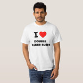 T-shirt J'aime des autobus à impériale (Devant entier)