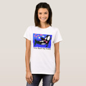 T-shirt J'aime des baleines d'orque (Devant entier)