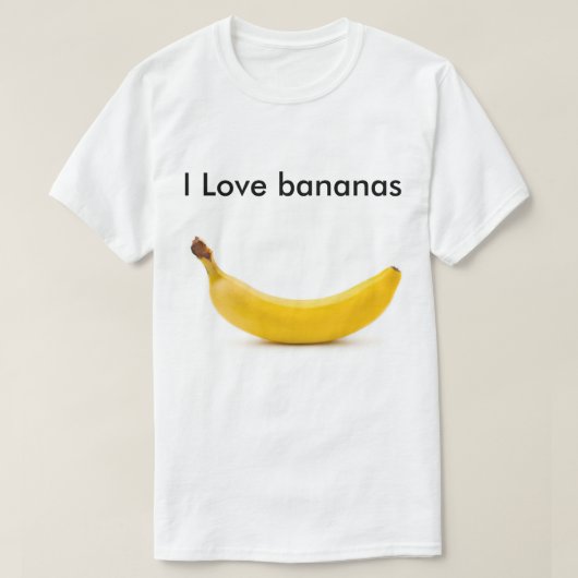 T-shirt J'aime des bananes (Design devant)