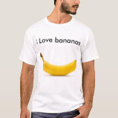 T-shirt J'aime des bananes (Devant)