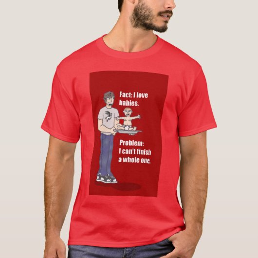 T-shirt J'aime des bébés… (Devant)