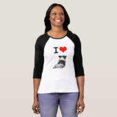 T-shirt J'aime des bouts de corgi (Devant entier)