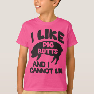 T-shirt J'aime des bouts de porc et je ne peux pas me
