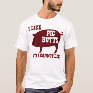 T-shirt J'aime des bouts de porc et je ne peux pas me