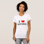 T-shirt J'aime des bovins (Devant entier)