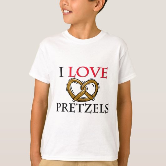 T-shirt J'aime des bretzels (Devant)