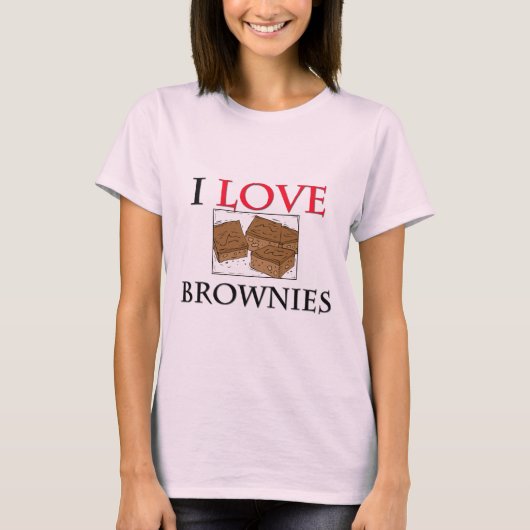 T-shirt J'aime des "brownie" (Devant)