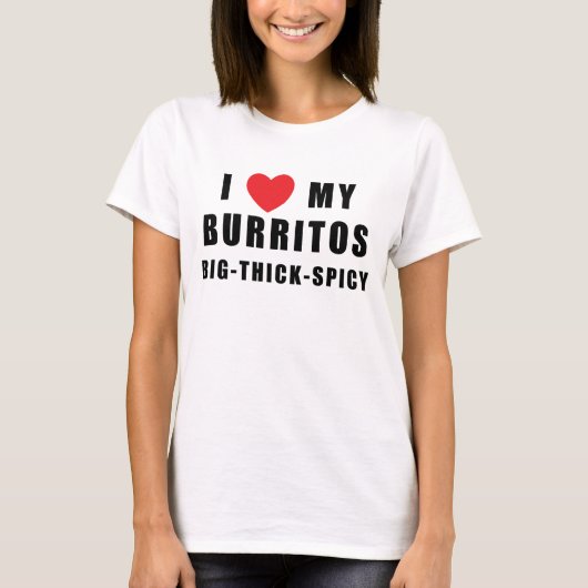 T-shirt J'aime des Burritos (Devant)