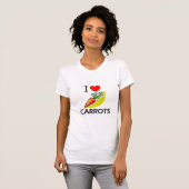 T-shirt J'aime des carottes (Devant entier)