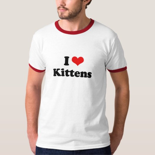 T-shirt J'aime des chatons (Devant)