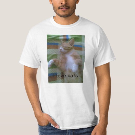 T-shirt J'aime des chats (Devant)