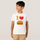 T-shirt J'aime des cheeseburgers (Devant entier)