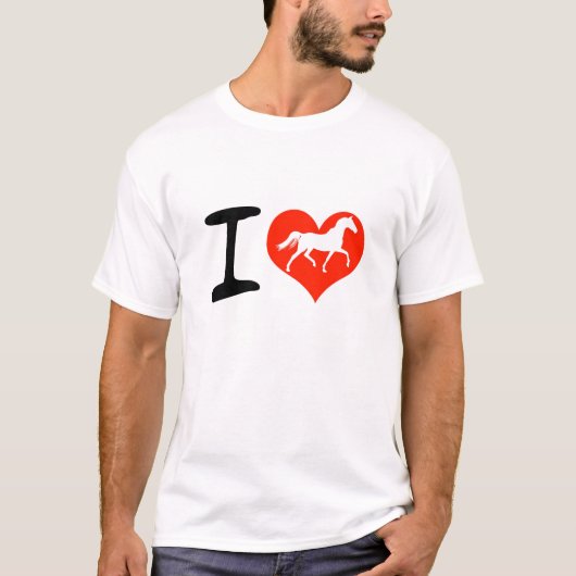 T-shirt J'aime des chevaux (Devant)