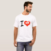 T-shirt J'aime des chevaux (Devant entier)