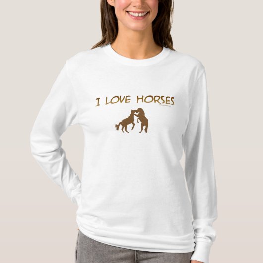 T-SHIRT J'AIME DES CHEVAUX (Devant)