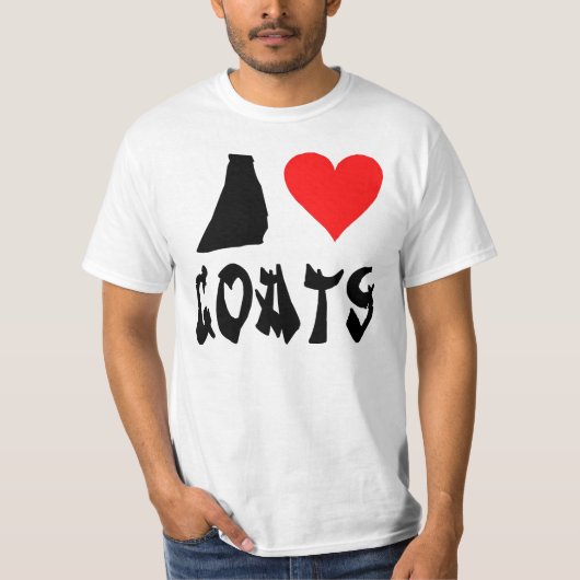 T-shirt J'aime des chèvres (Devant)